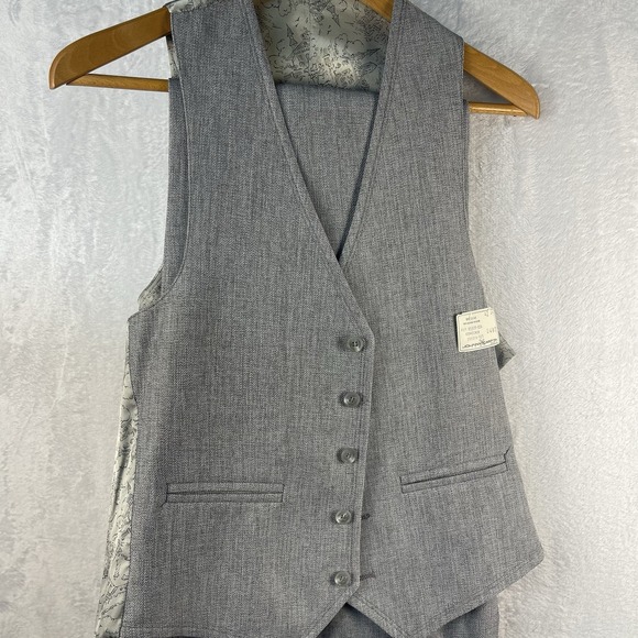 VTG Johnny Carson Concorde Men's Gray Two Piece Suit Size 42R 36 - Picture 11 of 12